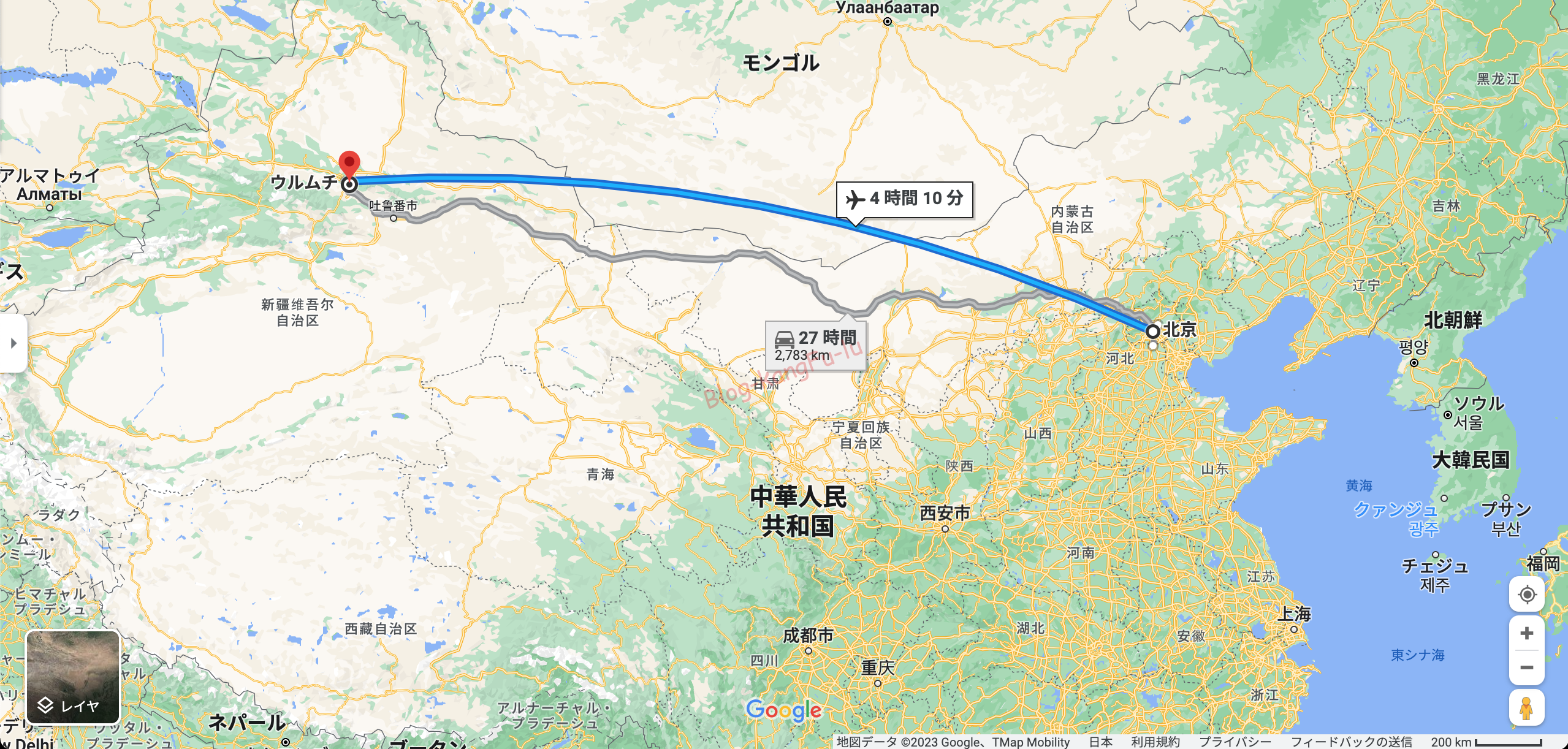 中国旅行　新疆ウイグル自治区　ウルムチ　カシュガル　タシュクルガン 　イスラム　シルクロード　地図