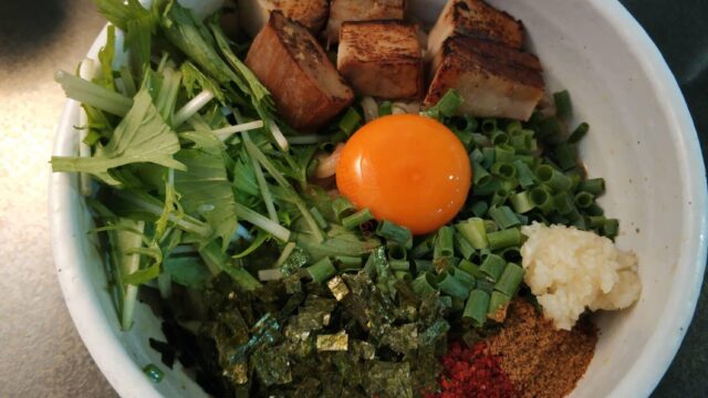 名古屋市 天白区 まぜそば ラーメン てっぺん 追い飯