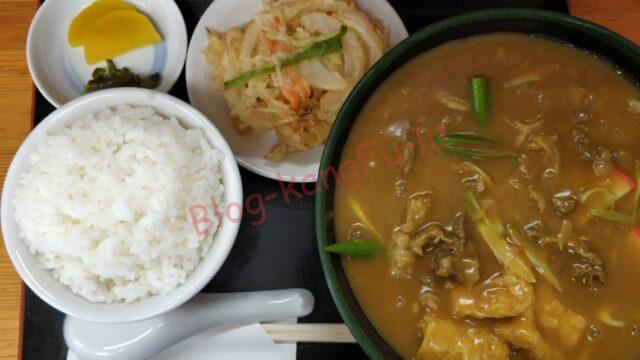 名古屋市 天白区 まるへいうどん 牛すじ カレーうどん かき揚げ 野菜天