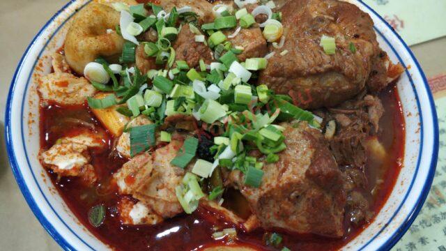 中国料理 陝西省 西安 辣子疙瘩 大肉 疙瘩汤