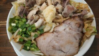 名古屋市中川区 ラーメン 達磨食堂 二郎系 焼きラーメン ニンニク ホルモン チャーシュー 豚