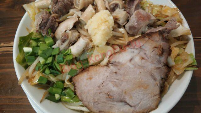 名古屋市中川区 ラーメン 達磨食堂 二郎系 焼きラーメン ニンニク ホルモン チャーシュー 豚