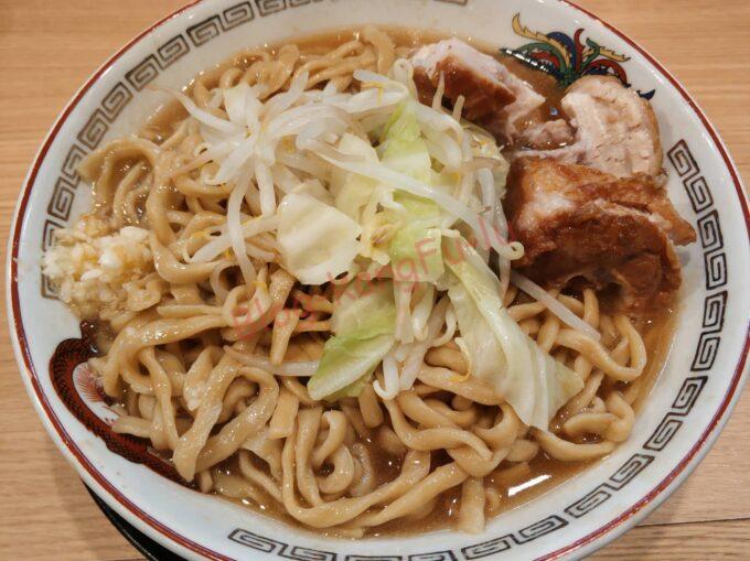 名古屋大須観音 ラーメン豚山 二郎系 ニンニク アブラ ヤサイ カラメ 豚