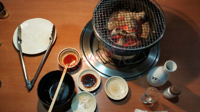 三重県鈴鹿市 焼肉 とっくり屋 松坂牛 ハラミ ホルモン キムチ 七輪 宮の雪