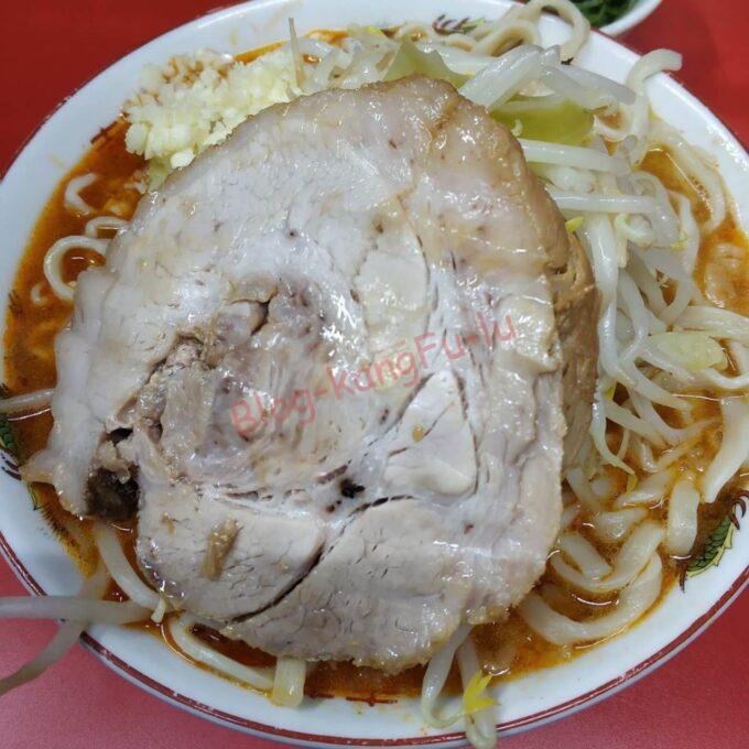 京都市左京区 ラーメン二郎京都店 辛い ニンニクアブラ カラメ 豚