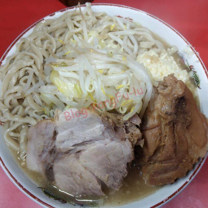 京都市左京区 ラーメン二郎京都店 ニンニクアブラ カラメ 豚