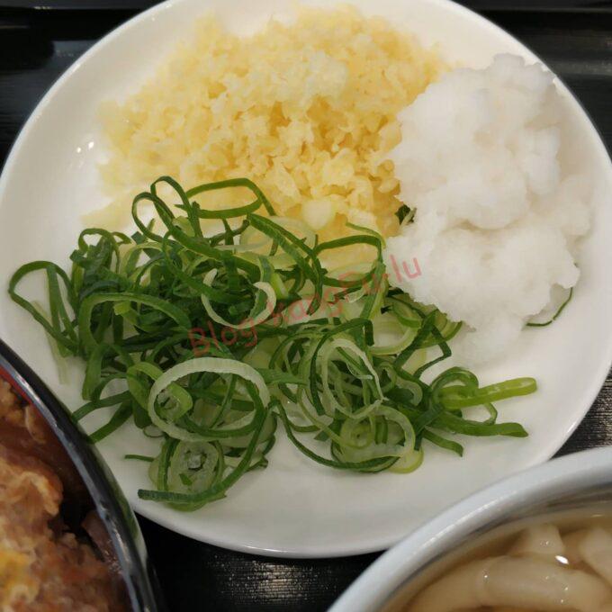 名古屋市名東区 うどん カツ丼 一丁 讃岐うどん 天かす
