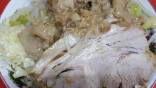 京都市左京区 ラーメン二郎京都店 汁抜き ニンニクアブラ カラメ 豚