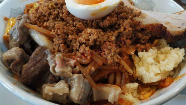 名古屋市中川区 ラーメン達磨食堂 台湾焼きラーメン ニンニクマシ 追いスープ