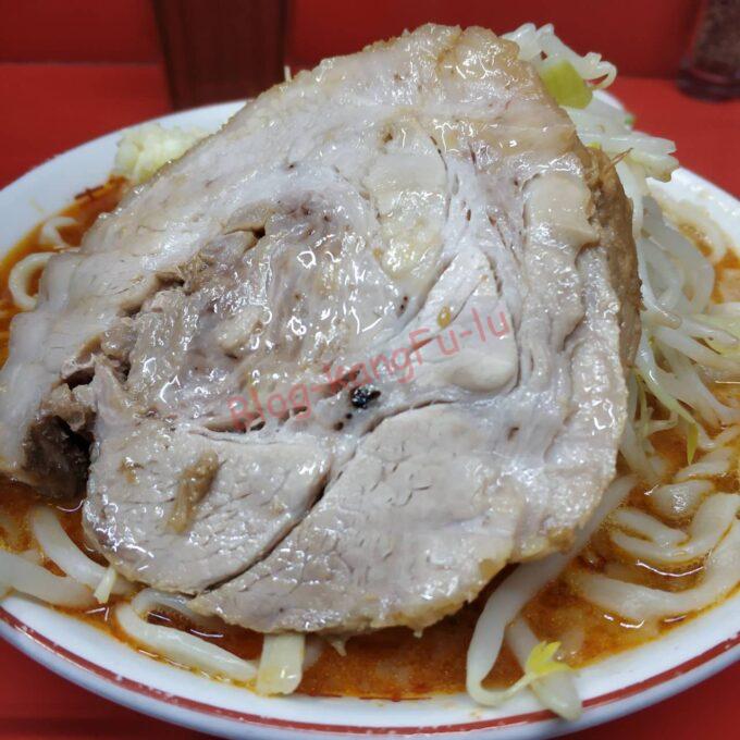 京都市左京区 ラーメン二郎京都店 辛い ニンニクアブラ カラメ 豚