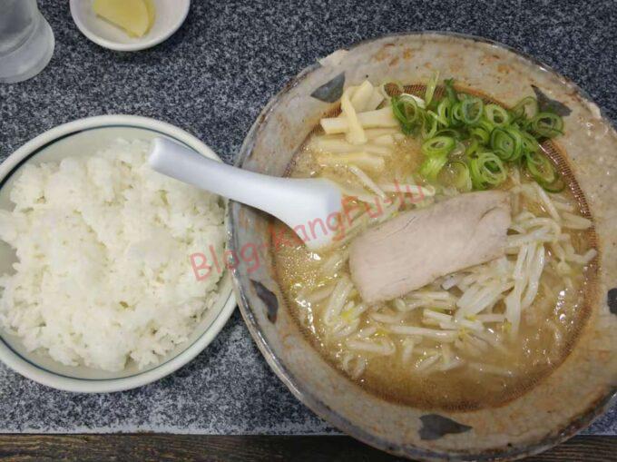 名古屋市中区松原 八龍松原店 味噌ラーメン ライス