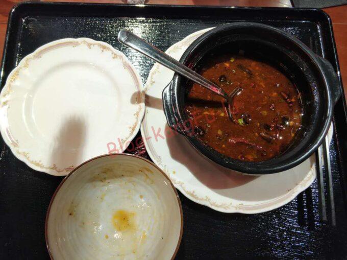 名古屋市中川区 新四川 中華料理 ガチ中華 大陸系中華 鴨血 ホルモン 定食