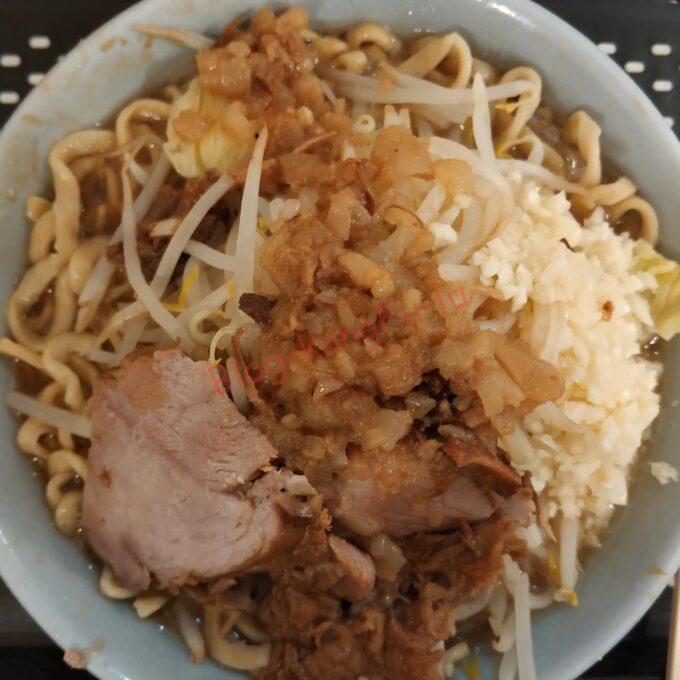 名古屋市瑞穂区 夢を語れ愛知 二郎系 ラーメン荘 富士丸 ニンニク アブラ ヤサイ カラメ 豚 マシマシ