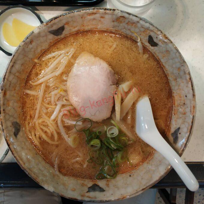 名古屋市中川区 八龍中川店 味噌ラーメン ライス たくあん 沢庵