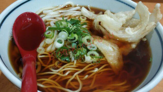 名古屋新栄 長命うどん う中 コロッケ かきあげ 玉ねぎ うどん 中華そば