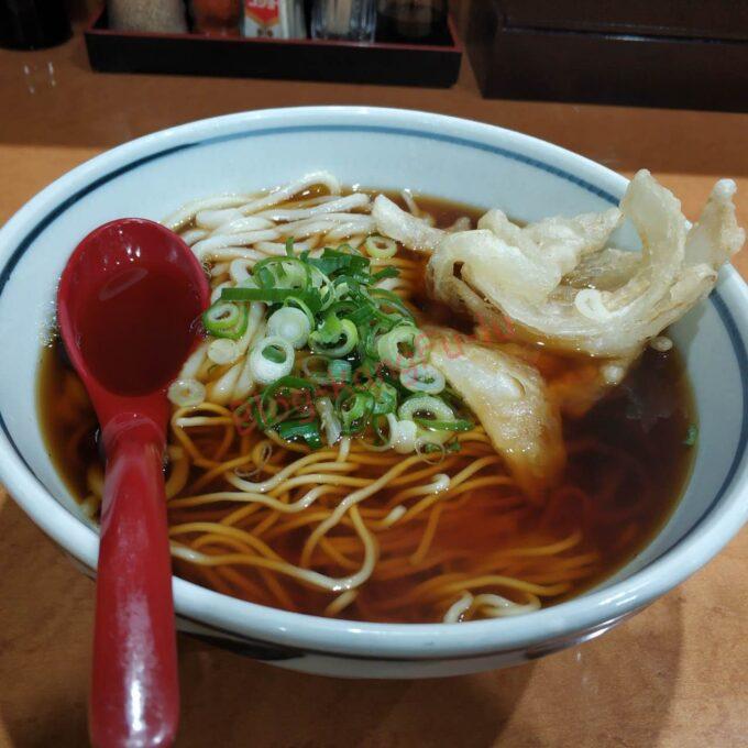 名古屋新栄 長命うどん う中 コロッケ かきあげ 玉ねぎ うどん 中華そば