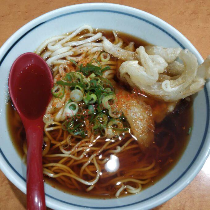 名古屋新栄 長命うどん う中 コロッケ かきあげ 玉ねぎ うどん 中華そば
