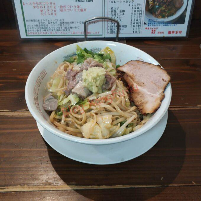 名古屋市中川区 ラーメン達磨食堂 焼きラーメン ニンニク