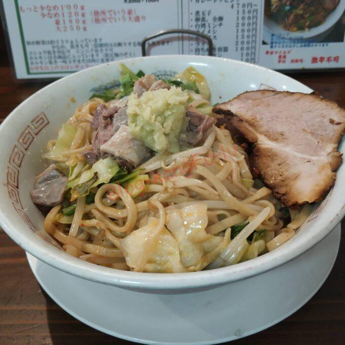 名古屋市中川区 ラーメン達磨食堂 焼きラーメン ニンニク