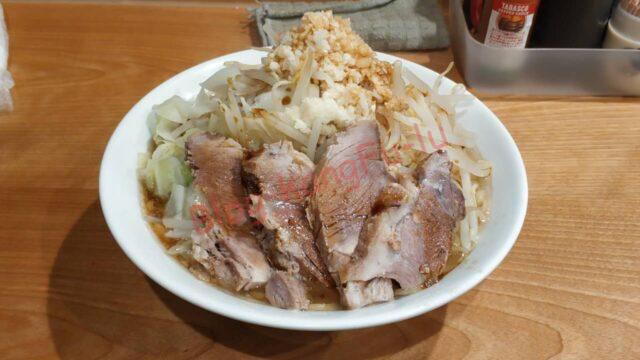 名古屋市名東区 二郎系 細麺 ミゾグチヤ ニンニク ふと麺