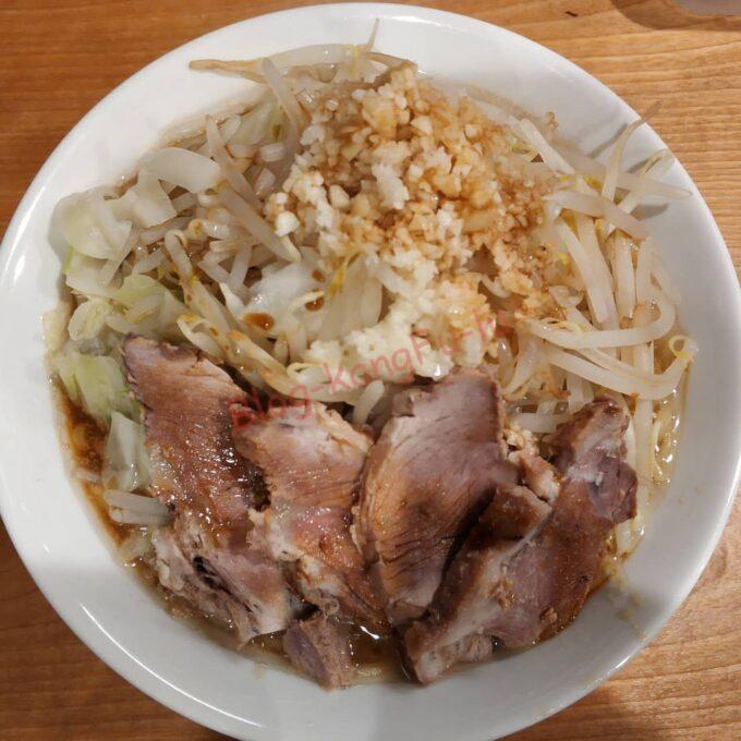 名古屋市名東区 二郎系 細麺 ミゾグチヤ ニンニク ふと麺