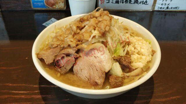 名古屋市天白区 歴史を刻め八事店 二郎系 塩 味薄め アジウスメ