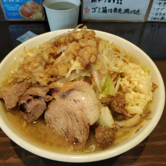 名古屋市天白区 歴史を刻め八事店 二郎系 塩 味薄め アジウスメ