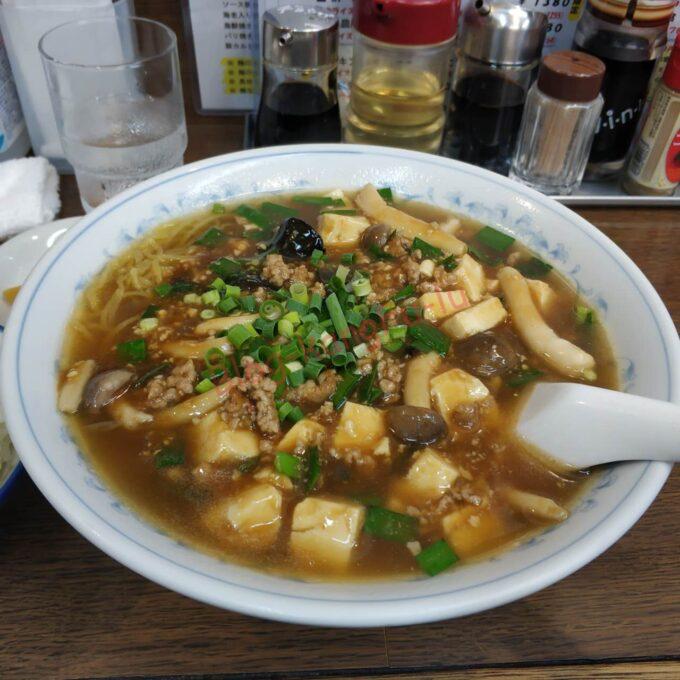名古屋市 天白区 蘭蘭亭 麻婆豆腐 マーボーラーメン ライス