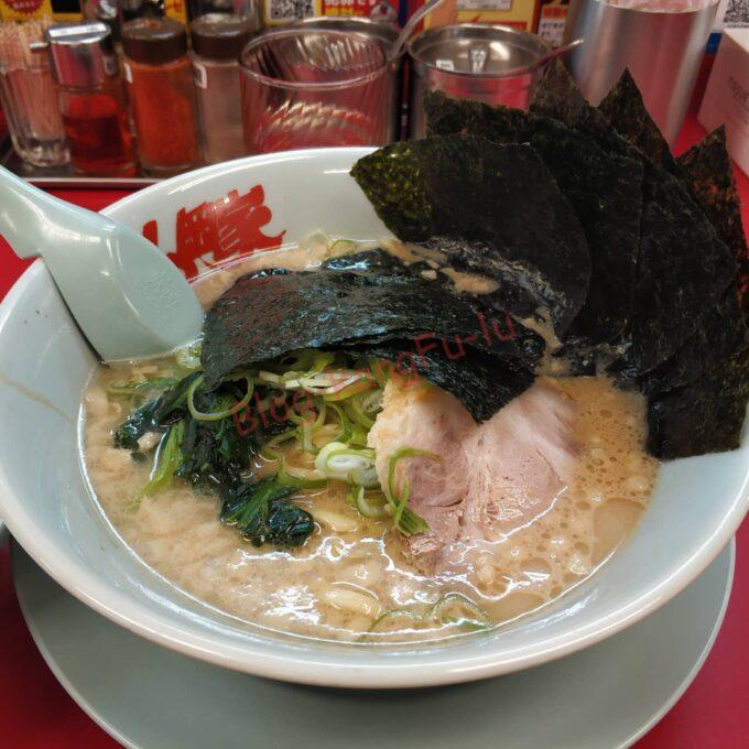 名古屋市中川区 山岡家 名古屋太平通店 正油 ライス 背脂 海苔