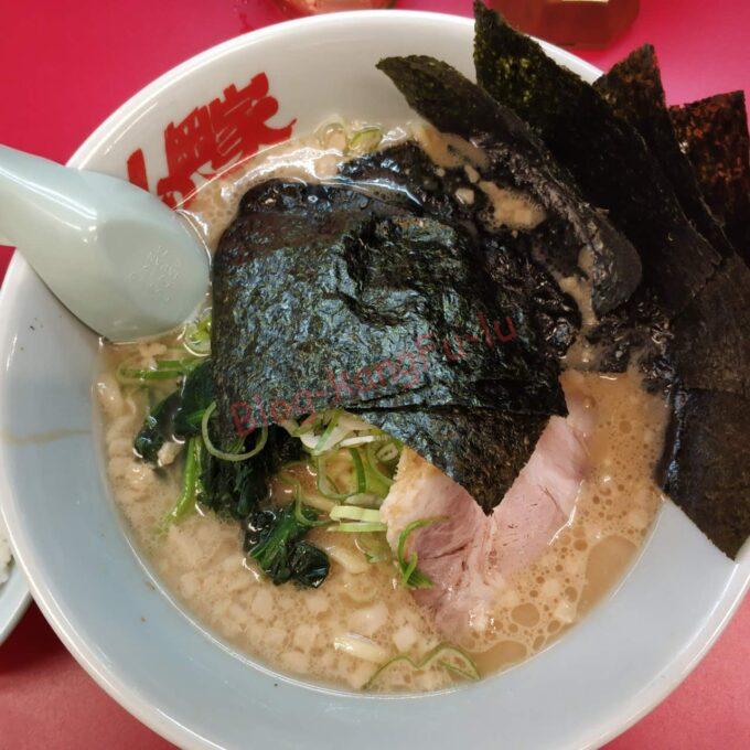 名古屋市中川区 山岡家 名古屋太平通店 正油 ライス 背脂 海苔