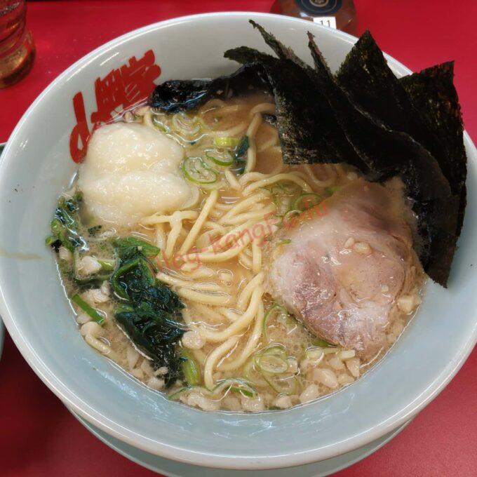 名古屋市中川区 山岡家 名古屋太平通店 正油 ライス 背脂 海苔