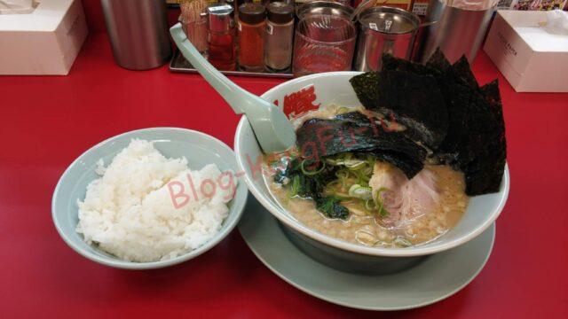 名古屋市中川区 山岡家 名古屋太平通店 正油 ライス 背脂 海苔