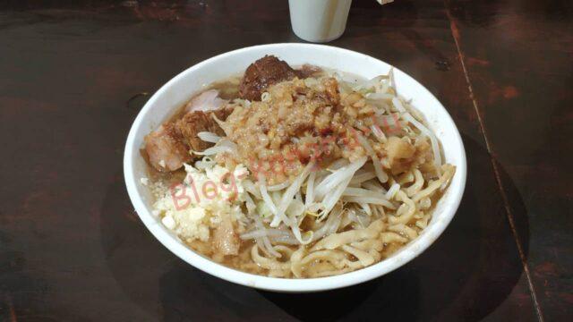 名古屋市天白区 歴史を刻め八事店 二郎系 醤油 ニンニク アブラ 豚 味薄め