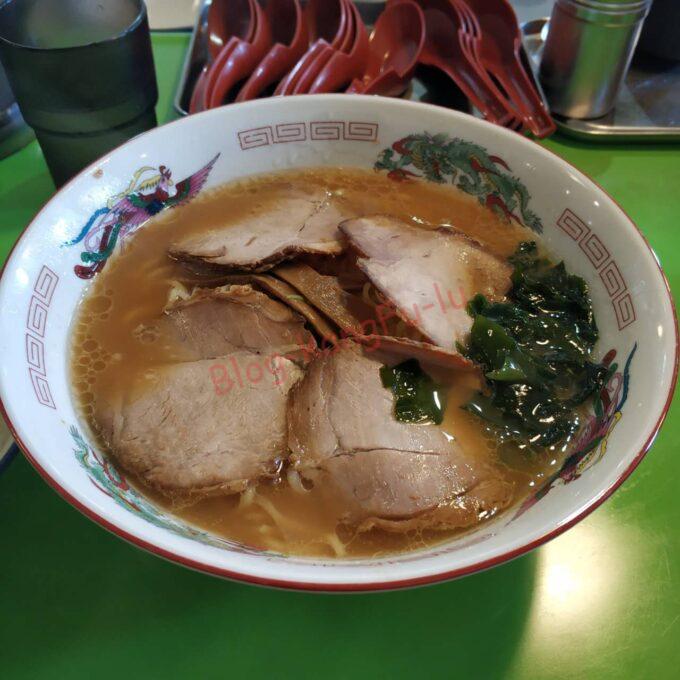 名古屋市西区 中華そば万楽 家系ラーメン 好来系 チャーシュー麺 ライス