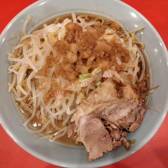 名古屋市中区 金山 二郎系 立川マシマシ ニンニク アブラ ヤサイ 味薄め 醤油少なめ 豚