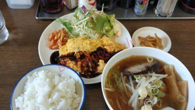 名古屋市天白区 中華料理 中国料理 町中華 蘭蘭亭 オムレツ定食 ラーメン