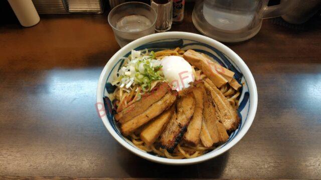 名古屋金山 飛騨高山 ラーメン ナカムラ荘 豆天狗 油そば チャーシュー 肉 豚特盛