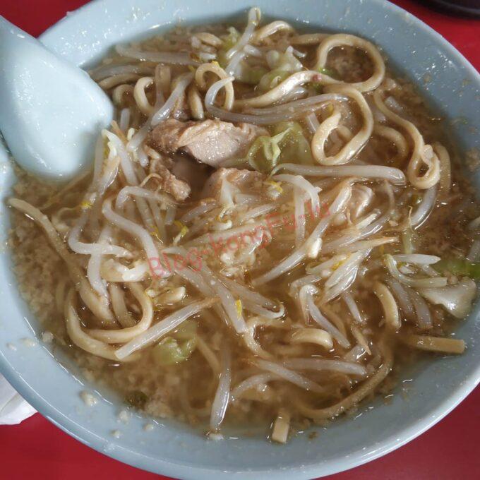 名古屋伏見 ラーメン大 二郎系 ニンニクアブラ 薄口 普通盛