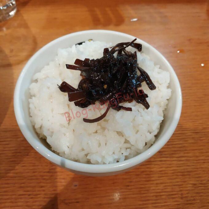 名古屋市中区 東別院 ラーメン 麺屋喜多楽 味噌らぁ麺雪娘 ライス昆布