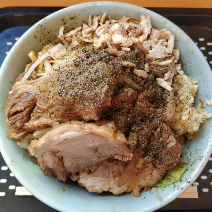 名古屋市昭和区 夢を語れ愛知 二郎系 汁なし 豚 ソーキ