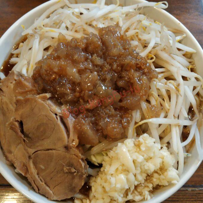 名古屋鶴舞 豚ラーメンおはよう世界 二郎系 ニンニクアブラヤサイ