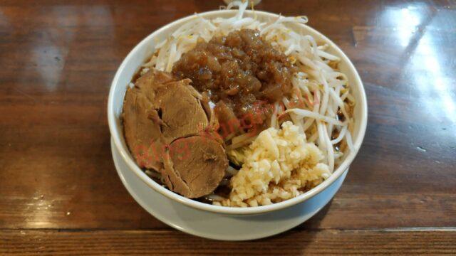 名古屋鶴舞 豚ラーメンおはよう世界 二郎系 ニンニクアブラヤサイ
