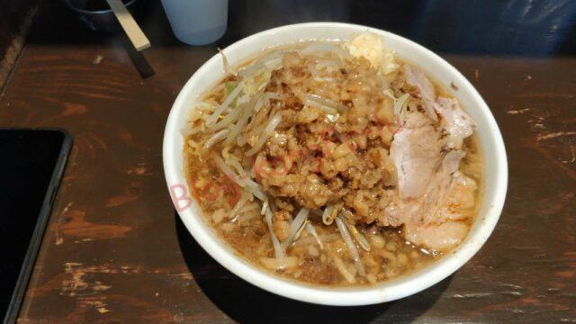 名古屋市天白区 塩釜口 歴史を刻め八事店 ラーメン 二郎系 ニンニク アブラ 豚 ラー油