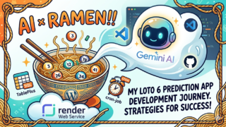 ロト6 当選予想 Gemini Render Github Webアプリ