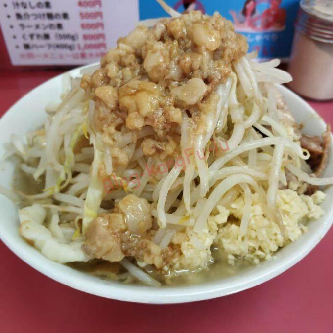 東京都江戸川区 ラーメン二郎小岩店 ニンニク アブラ ヤサイ 豚