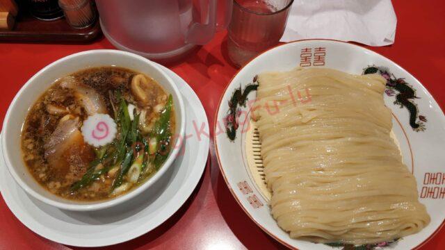 大阪心斎橋 カドヤ食堂クリスタ長堀橋店 つけそば 大盛 麺線