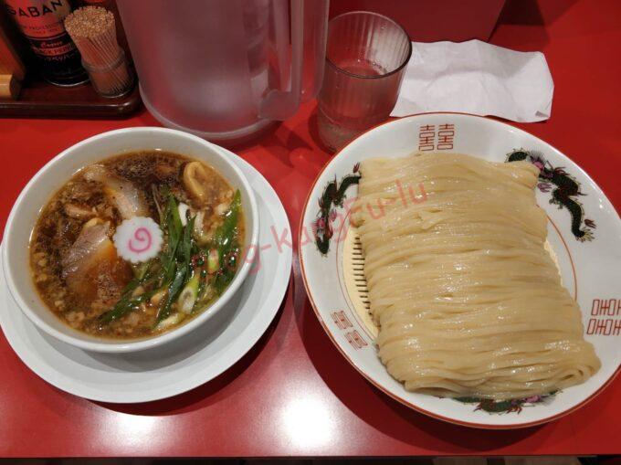 大阪心斎橋 カドヤ食堂クリスタ長堀橋店 つけそば 大盛 麺線