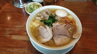 名古屋丸の内 肉うどんさんすけ 二郎系 ラーメン二郎 家系うどん ニンニク アブラ チーユ 鶏油