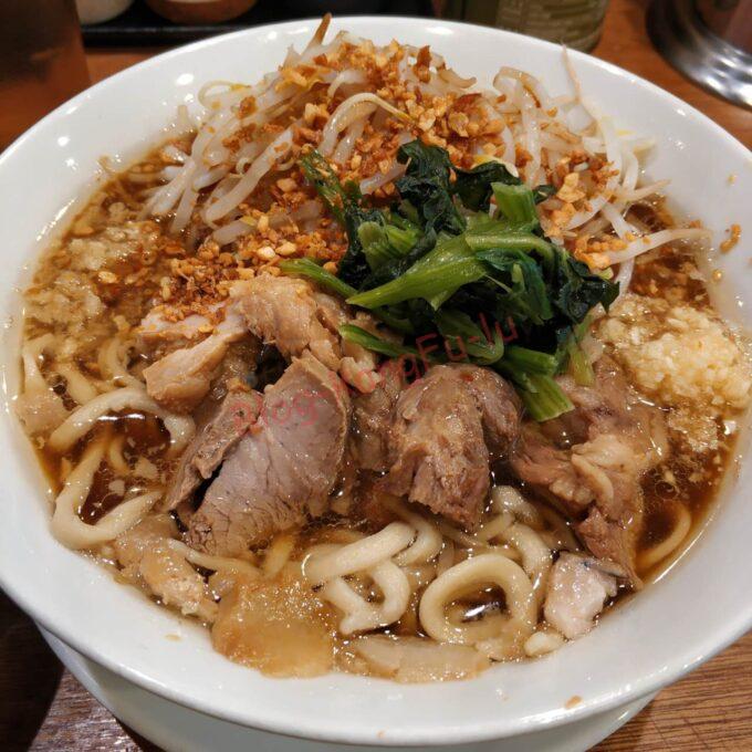 名古屋丸の内 肉うどんさんすけ 二郎系 ラーメン二郎 大人のさんすけうどん ニンニク コイメ 豚
