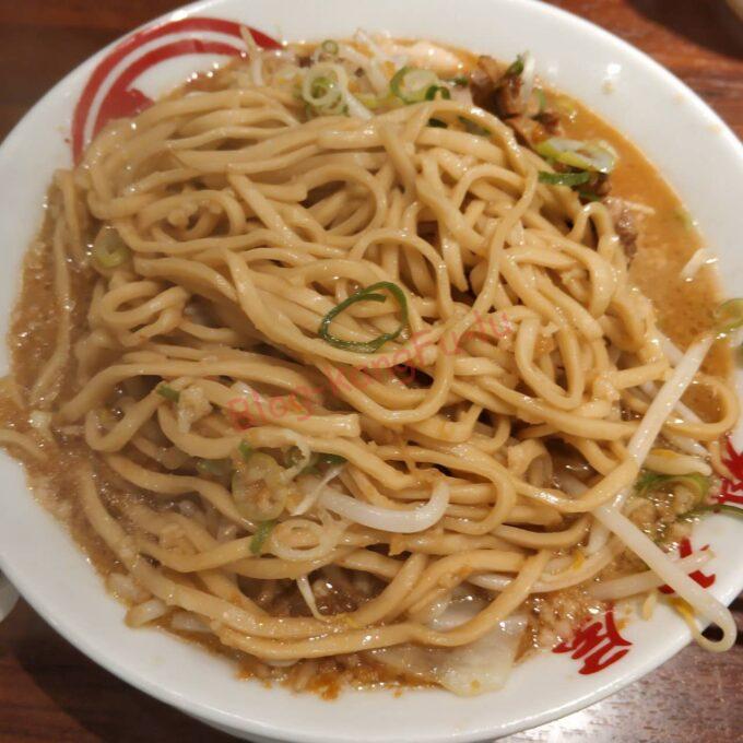 名古屋市緑区 ラーメン魁力屋徳重店 ニンニク アブラ 豚 キャベツ 九条ネギ にんにく背脂醤油ラーメン